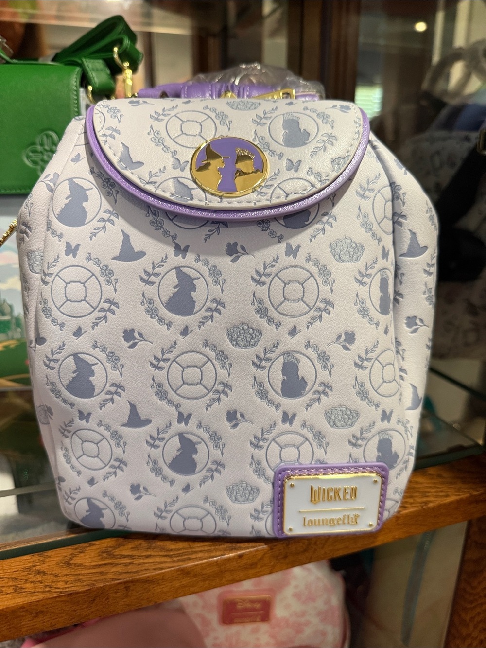 Loungefly Lavender & Gold Wicked Mini Backpack